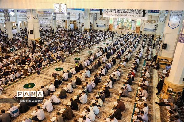 مراسم ترتیل خوانی عمومی قرآن  در حرم حضرت فاطمه معصومه (س)