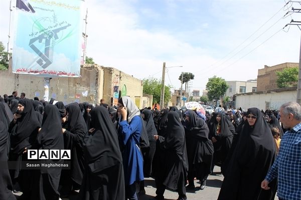 راهپیمایی مردم اسلامشهردردفاع از بیانیه شورایعالی امنیت ملی