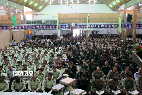 صبحگاه مشترک قرآنی نیروهای مسلح مازندران