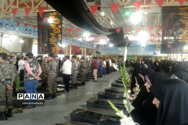 مراسم گلباران مزار شهدا گرامیداشت سالروز آزادسازی خرمشهردر ملارد