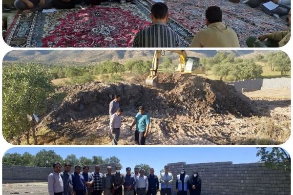 پایان عملیات حصارکشی مکان دفن پسماند روستای رفن