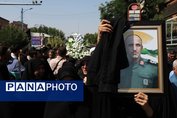 تشییع پیکر شهید نارنجی در ارومیه