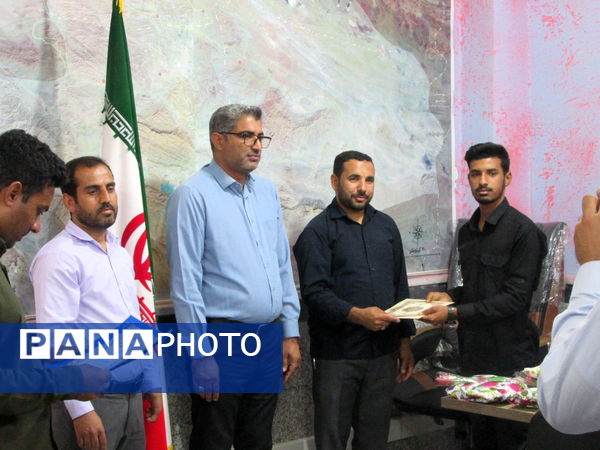 تجلیل از دانش‌آموزان خبرنگار پانای شهرستان بشاگرد 