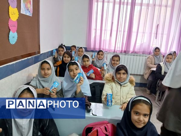 آغاز توزیع شیر در دبستان شهید نجفی فدافن