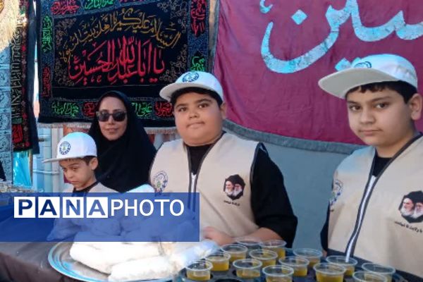 برپایی موکب های مختلف در مسیر پیاده روی اربعین در ناحیه دو شهرری 