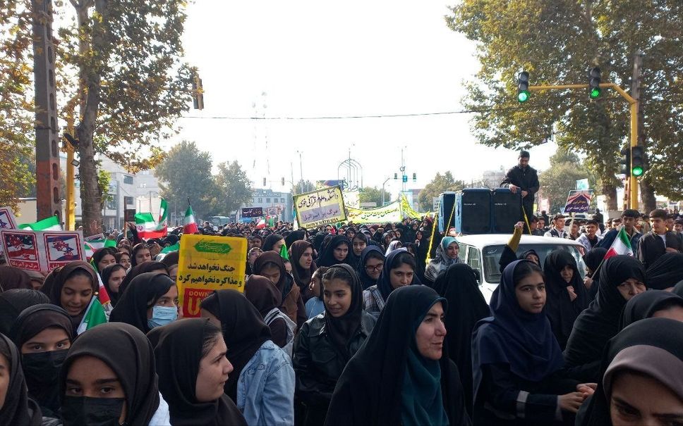 راهپیمایی 13 آبان در شهرستان خوی