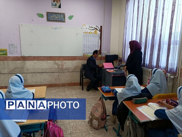 بازدید و ارزیابی مسئولان آموزش پرورش از دبستان زنده  یاد امینی پور