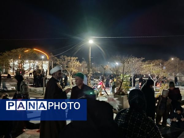 تشییع نمادین حضرت زهرا(س) در دهستان رزق‌آباد