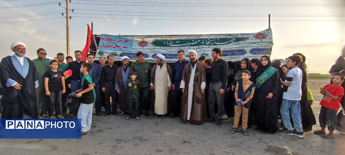 برپایی موکب نهادهای اداره آموزش و پرورش در شیروان