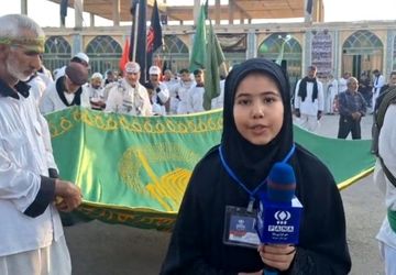 مراسم استقبال از کاروان پیاده انصارالحسین از مشهد مقدس به سوی کربلای معلی با حضور مردم شهرضا