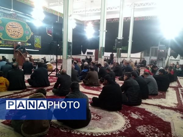 عزاداری شب شهادت حضرت فاطمه(س) در شهرستان خلیل آباد 