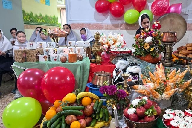 یلدا؛ پیوند شادی و فرهنگ در دبستان شهید آقچه‌لو 