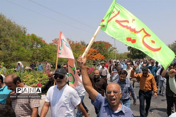 راهپیمایی روز قدس در جزیره کیش