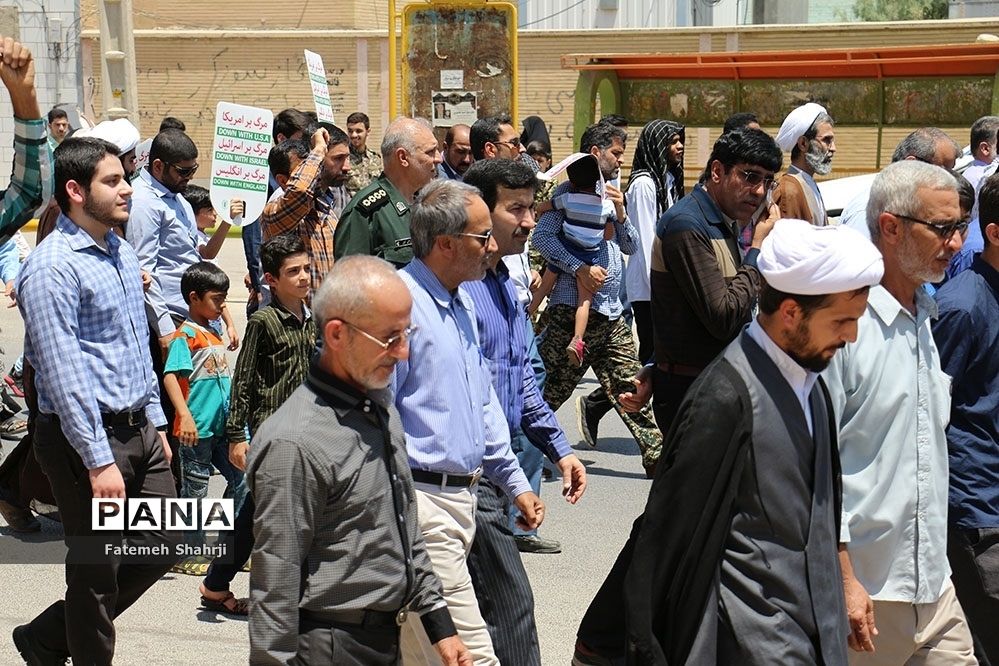 راهپیمایی روز جهانی قدس  در امیدیه