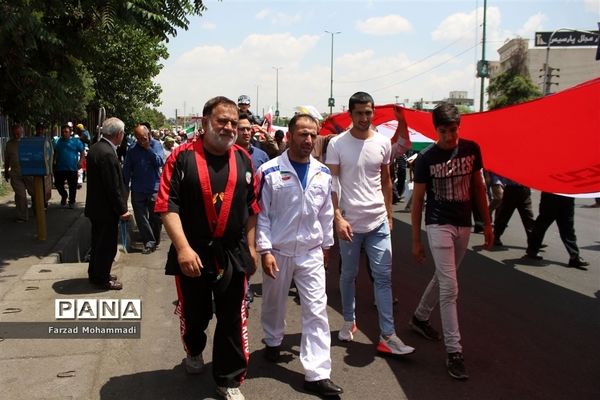 حضور با شکوه مردم ولایتمدار چهاردانگه در راهپیمایی روز جهانی قدس