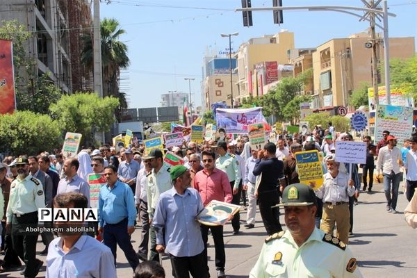 راهپیمایی روز جهانی قدس در بوشهر-1