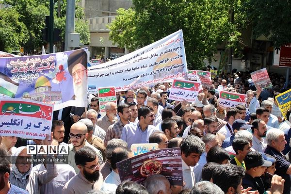 حضور پر شور مردم  استان همدان در راهپیمایی روز قدس
