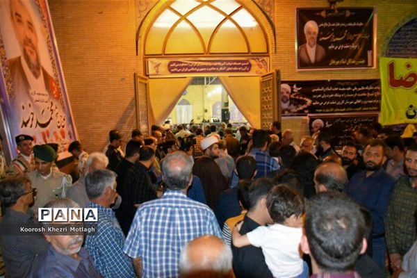 مراسم وداع با امام جمعه شهرستان کازرون