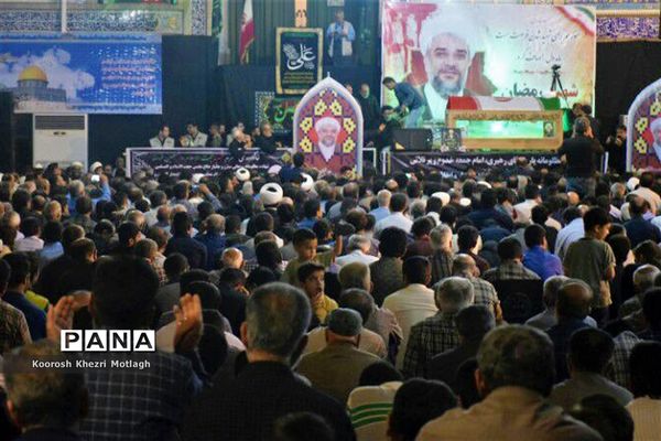 مراسم وداع با امام جمعه شهرستان کازرون