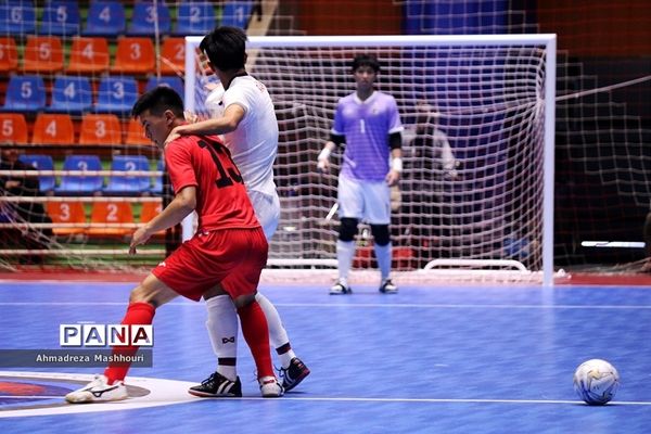دیدار تیم‌های فوتسال تایلند و قرقیزستان از مسابقات فوتسال زیر ۲۰ سال آسیا در تبریز