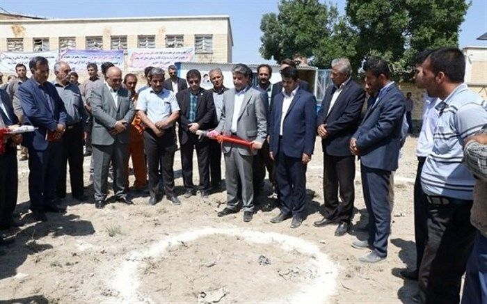 مدرسه ۱۲ کلاسه ریحان آباد ارومیه کلنگ زنی شد