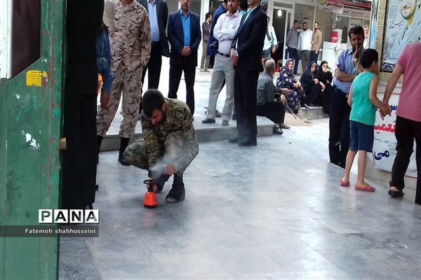 مراسم استقبال از پیکر شهید مدافع حرم در شهرستان فیروزکوه