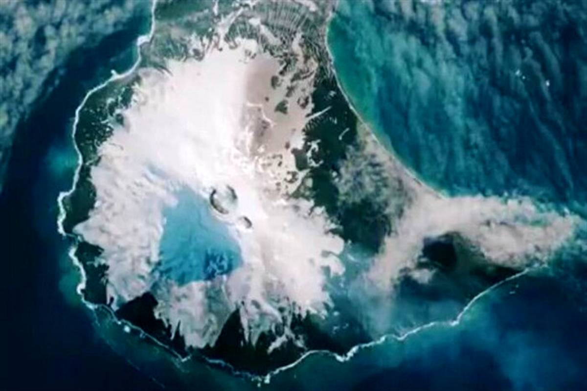 آتشفشان "مایکل" از منظر فضا + تصاویر