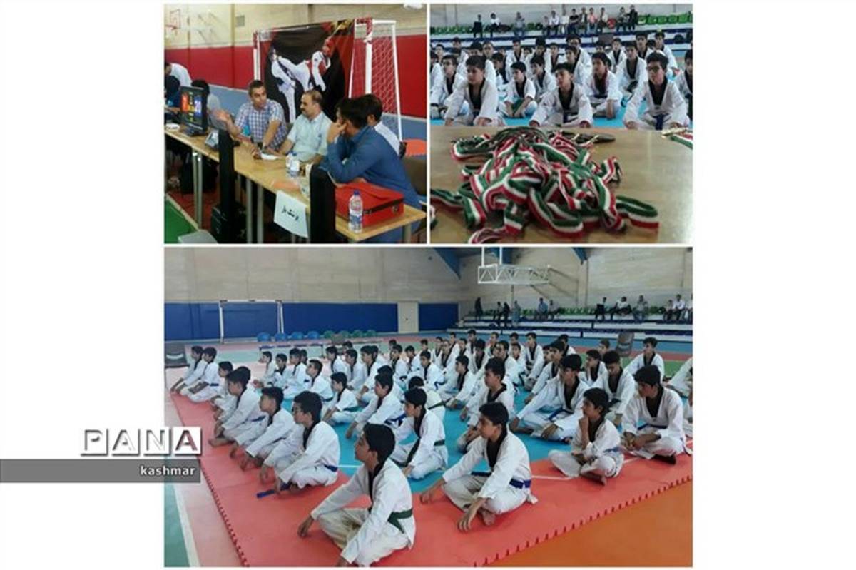 مسابقات تکواندو انتخابی کیوروگی در کاشمر برگزار شد
