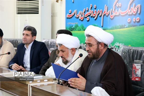مراسم معارفه امام جمعه منطقه گله دار با حضور رئیس شورای سیاست گذاری ائمه جمعه استان فارس
