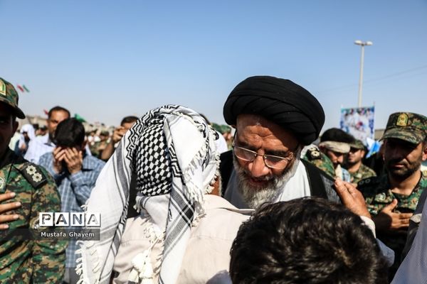 بازگشت پیکر پاک 44تن از شهدای جنگ تحمیلی از مرز شلمچه به میهن