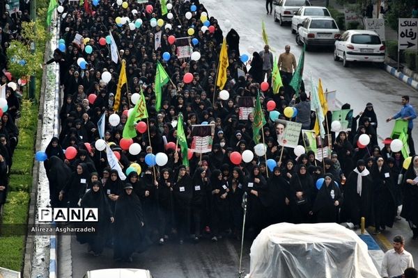 راهپیمایی هفته عفاف و حجاب در بابلسر