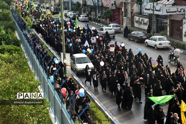 راهپیمایی هفته عفاف و حجاب در بابلسر