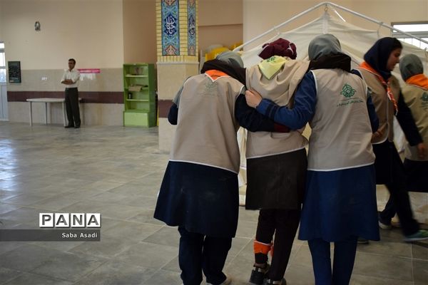 مراسم اختتامیه اردوی استانی دختران پیشتاز سازمان دانش‌آموزی فارس