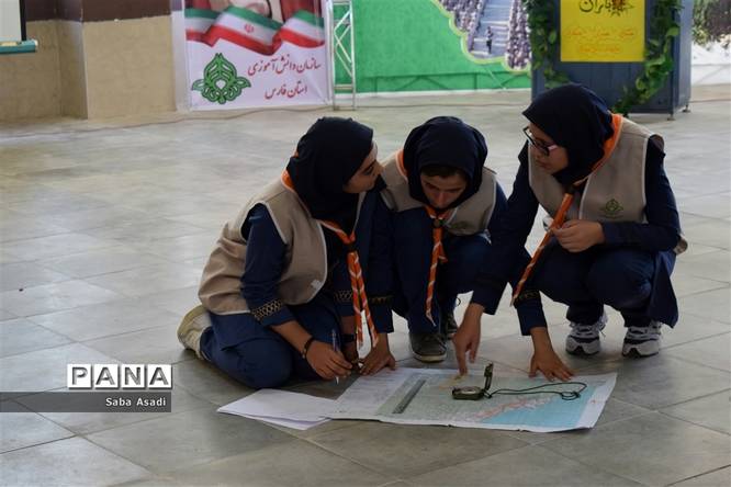 مراسم اختتامیه اردوی استانی دختران پیشتاز سازمان دانشآموزی فارس