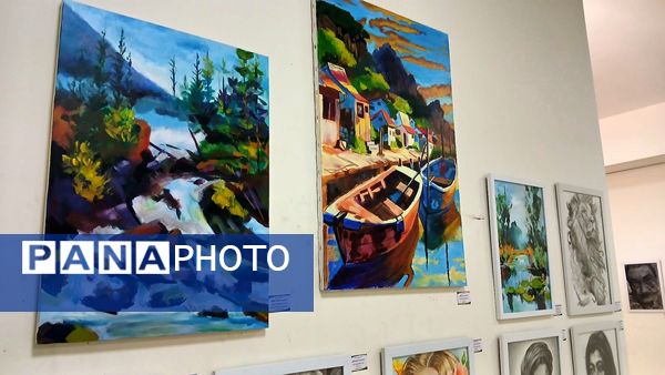 اختتامیه نمایشگاه طراحی و نقاشی هنرمندان آموزشگاه هنری فروردین شهرستان نظرآباد