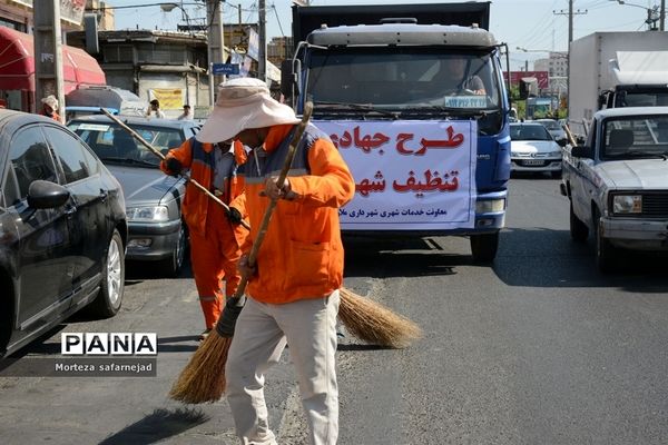 اجرای طرح جهادی تنظیف شهری در ملارد