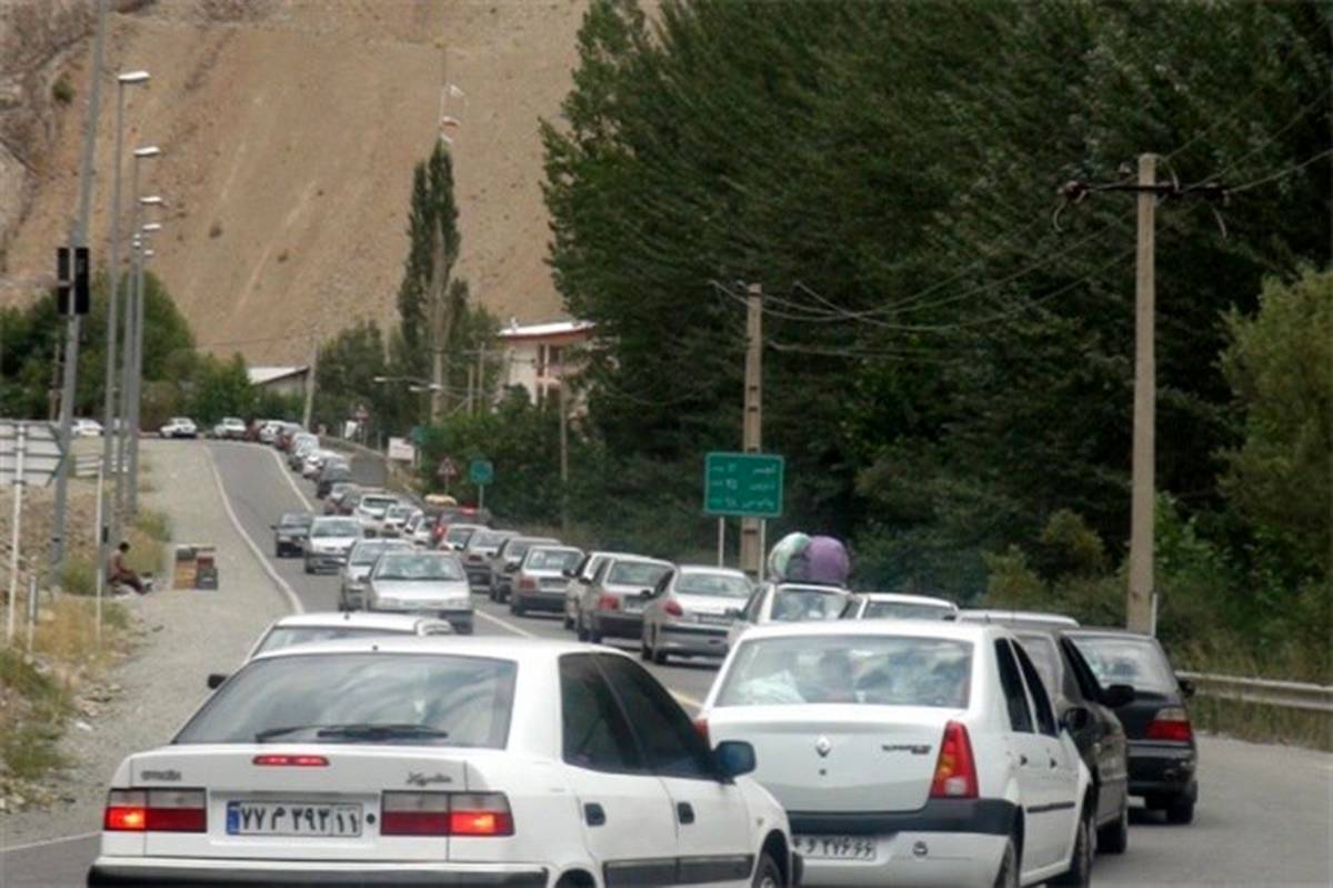 ترافیک نیمه‌سنگین در جاده چالوس و ورودی‌های پایتخت