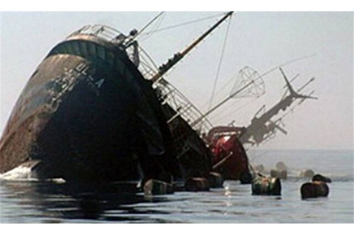 کشتی سانحه دیده ایران در دریای خزر غرق شد