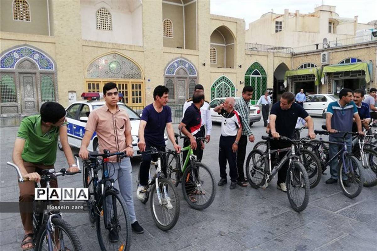 برگزاری همایش دوچرخه‌سواری در تفت