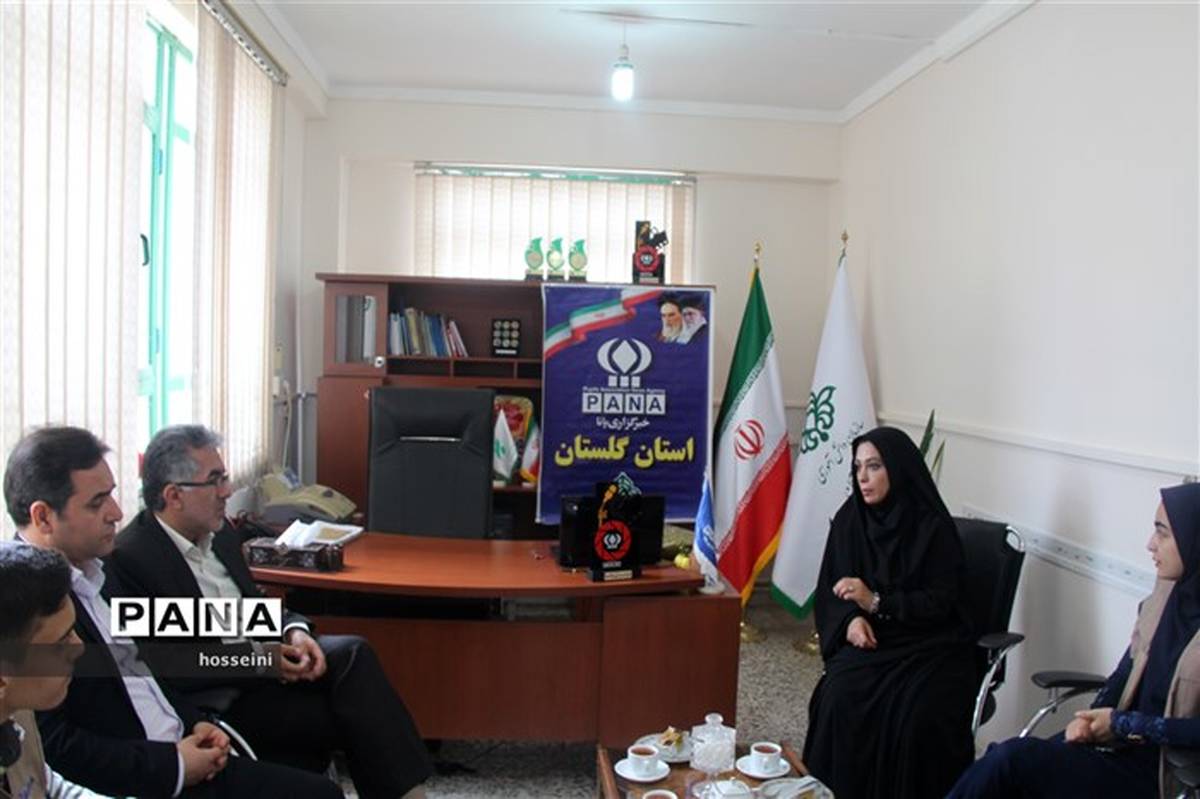 نشست خبرنگاران پانا با حضور مدیرکل  آموزش و پرورش استان گلستان