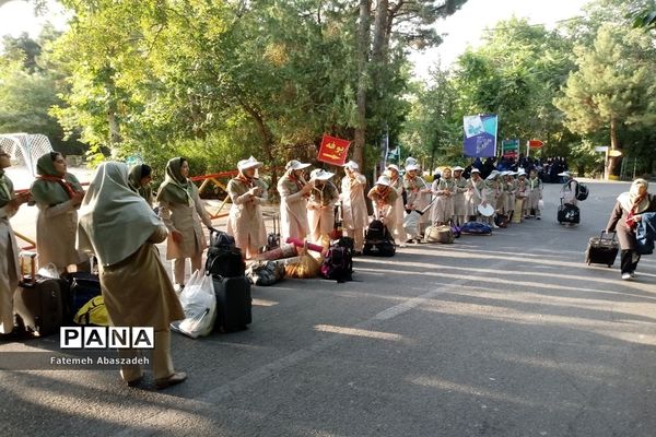 حضور پیشتازان دختر مازندران در نهمین دوره اردوی ملی