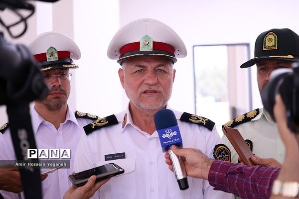 بازدید سرزده سردار هادیان فر از مرکز پلیس راهور و ساختمان جدید در حال احداث راهور جزیره کیش