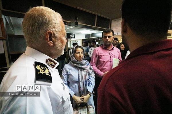 بازدید سرزده سردار هادیان فر از مرکز پلیس راهور و ساختمان جدید در حال احداث راهور جزیره کیش