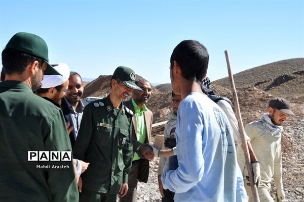 بازدید مسئولان از اردوی جهادی دانشجویان شهرستان خوسف