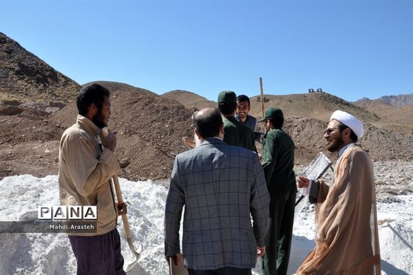 بازدید مسئولان از اردوی جهادی دانشجویان شهرستان خوسف