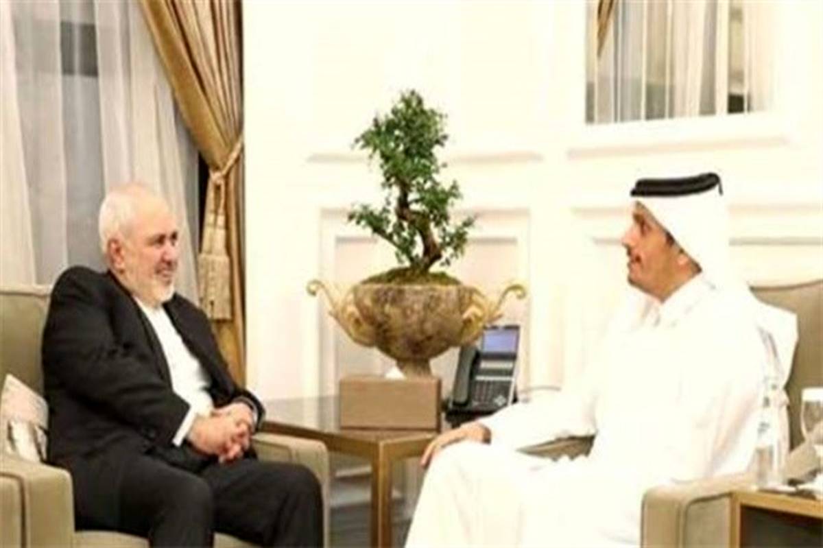 ظریف با همتای قطری خود دیدار کرد