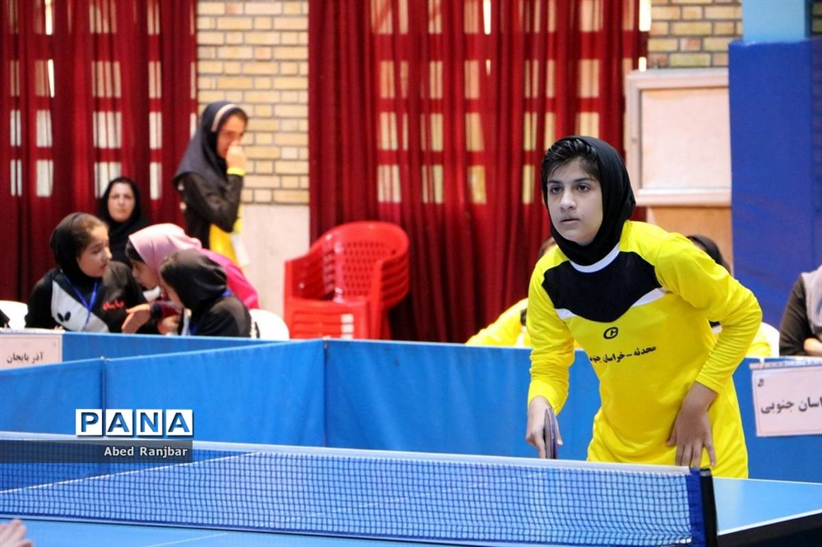 اعلام نتایج رقابت  تیم‌های تنیس روی میز دانش‌آموزان دختر در اصفهان