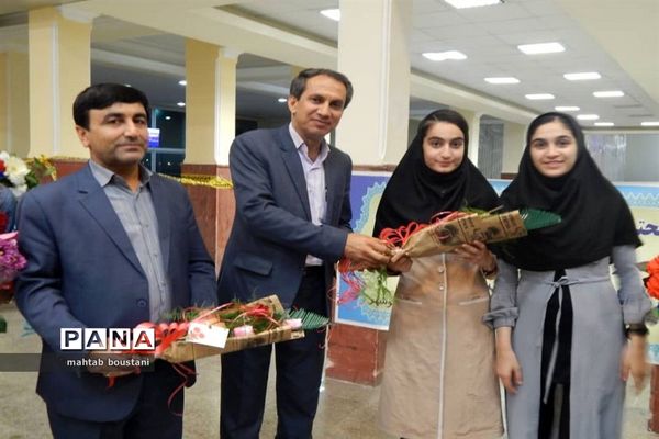استقبال از دانش‌آموزان برگزیده استان بوشهر در جشنواره نوجوان خوارزمی مرحله کشوری