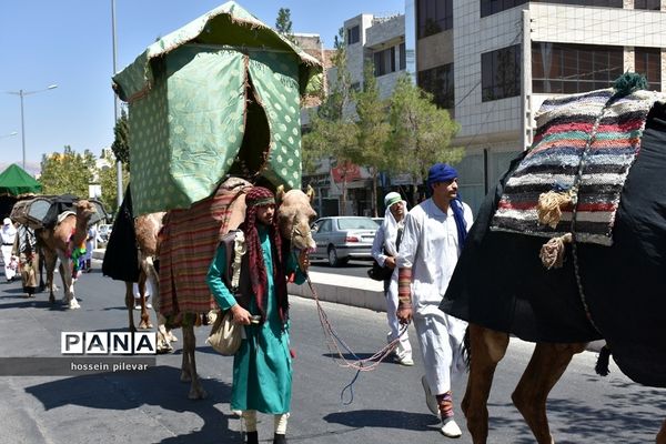 حرکت نمادین کاروان امام حسین علیه السلام در بیرجند