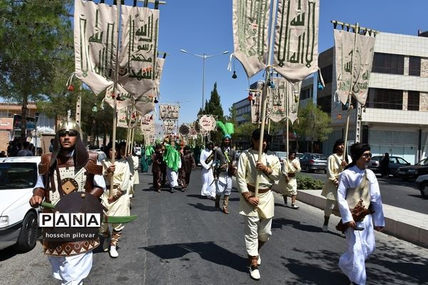 حرکت نمادین کاروان امام حسین علیه السلام در بیرجند